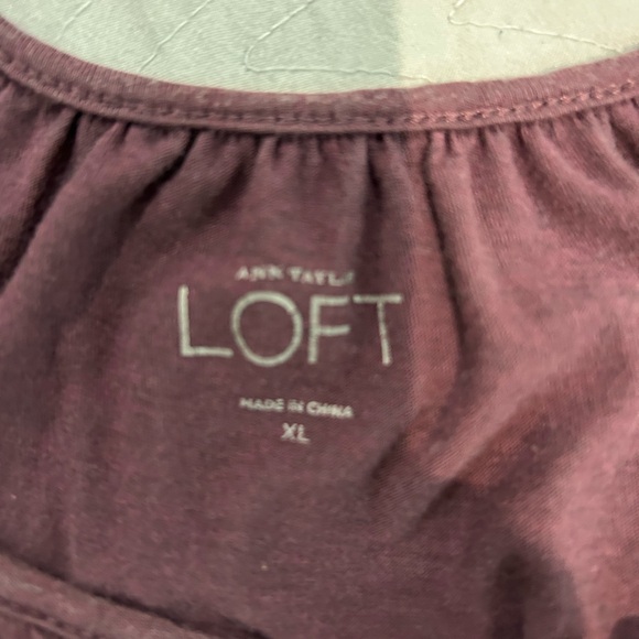 LOFT tank with detailed neckline. - Picture 3 of 3